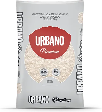 Embalagem Arroz Branco Premium Urbano