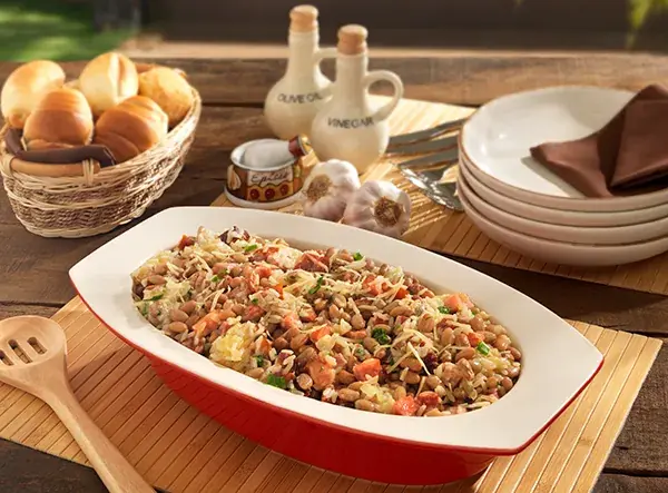 Baião de Dois pronta, receita Urbano